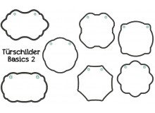 Stickserie ITH - Basic Türschilder 2